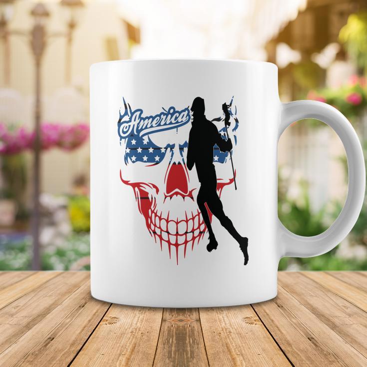 Lacrosse Usa Flag Coffee Mug Funny Gifts