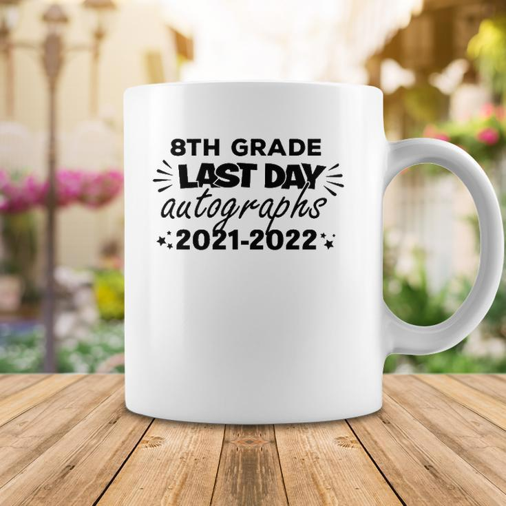 Last Day Autographs For 8Th Grade Kids And Teachers 2022 Education Coffee Mug Unique Gifts