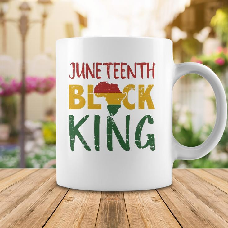 Mens Juneteenth Black King In African Flag Colors For Afro Pride Coffee Mug Unique Gifts