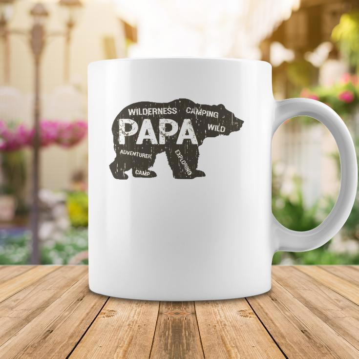 Mens Papa Camping Bear Top Camper Grandpa Gifts For Men Coffee Mug Unique Gifts
