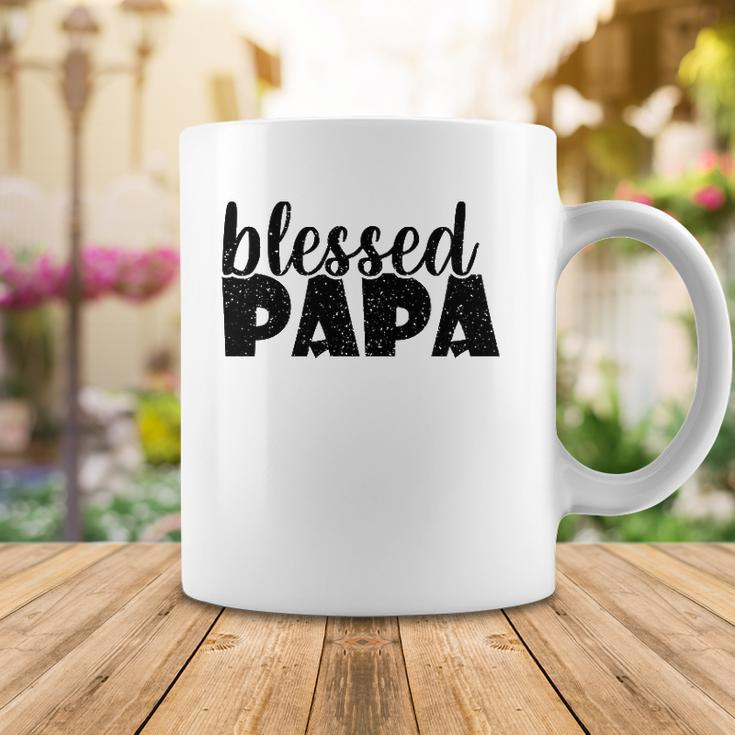 Mens Papa Grandpa Proud New Dad Blessed Papa Fathers Day Coffee Mug Unique Gifts