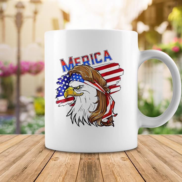 Merica Eagle American Flag Mullet Hair Redneck Hillbilly Coffee Mug Unique Gifts