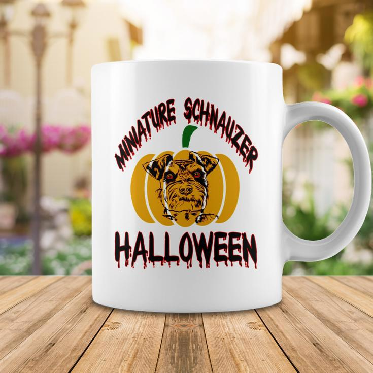 Miniature Schnauzer Halloween On All Hallows Night Coffee Mug Funny Gifts