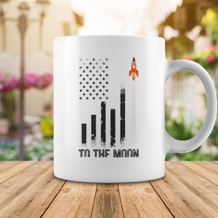 Official To The Moon Distressed Us Flag Stock Market Amc Gme Investor Cryptocurrency Investor Funny Coffee Mug Funny Gifts