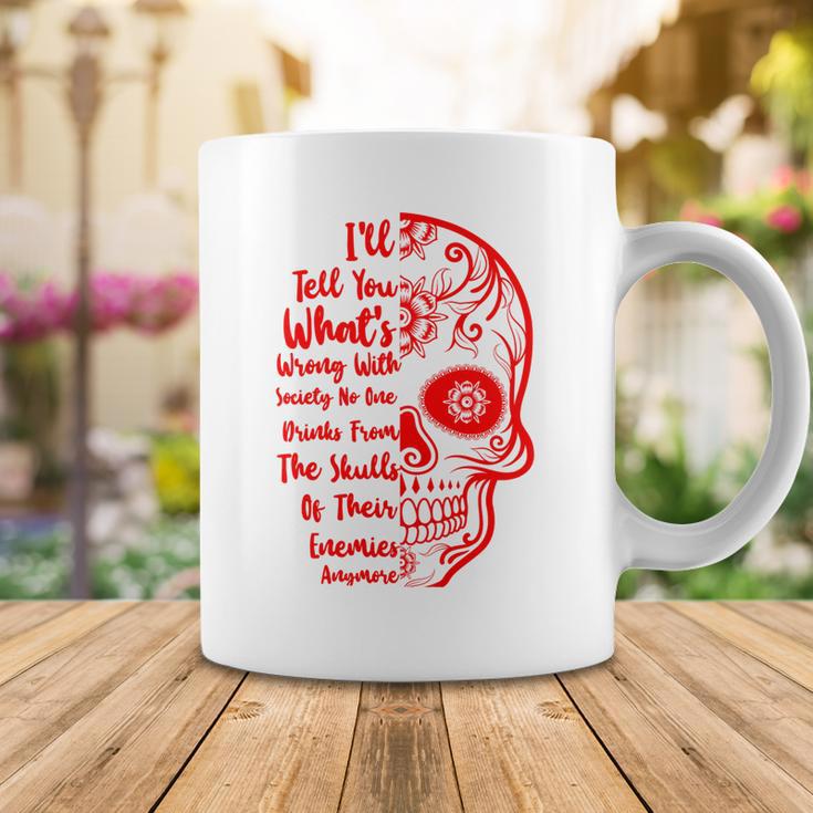 Official Wrong Society Drink From The Skull Of Your Enemies V3 Coffee Mug Funny Gifts