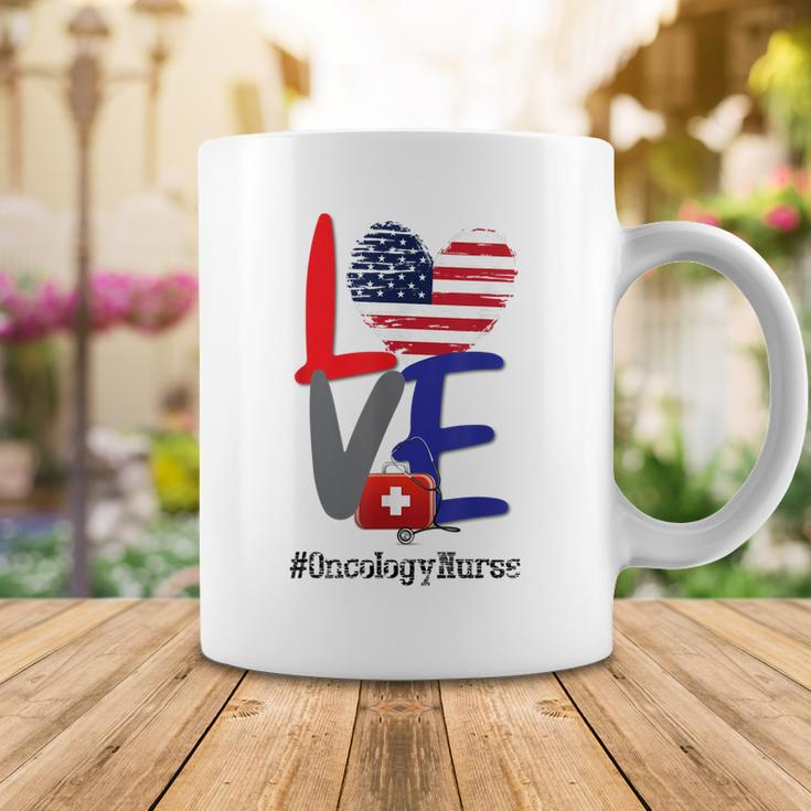 Oncology Nurse Rn 4Th Of July Independence Day American Flag Coffee Mug Funny Gifts
