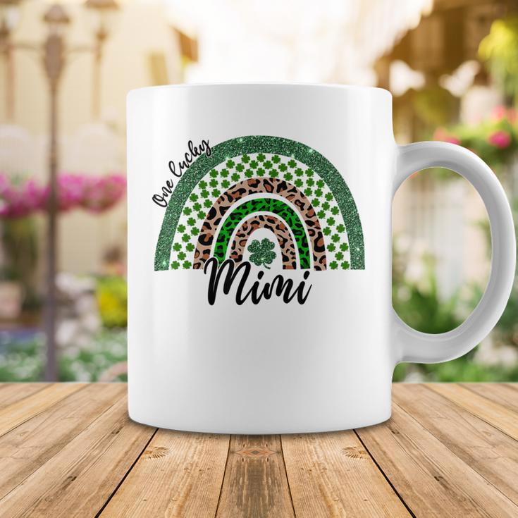 One Lucky Mimi Irish Rainbow Leopard St Patricks Day Coffee Mug Funny Gifts