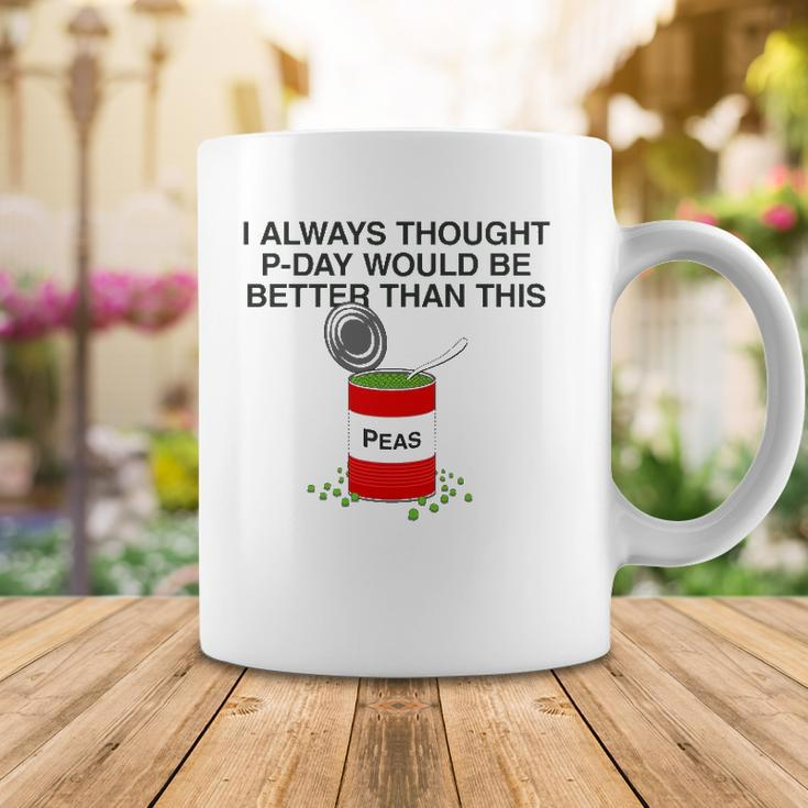P-Day Funny Lds Missionary Pun Canned Peas P Day Coffee Mug Unique Gifts