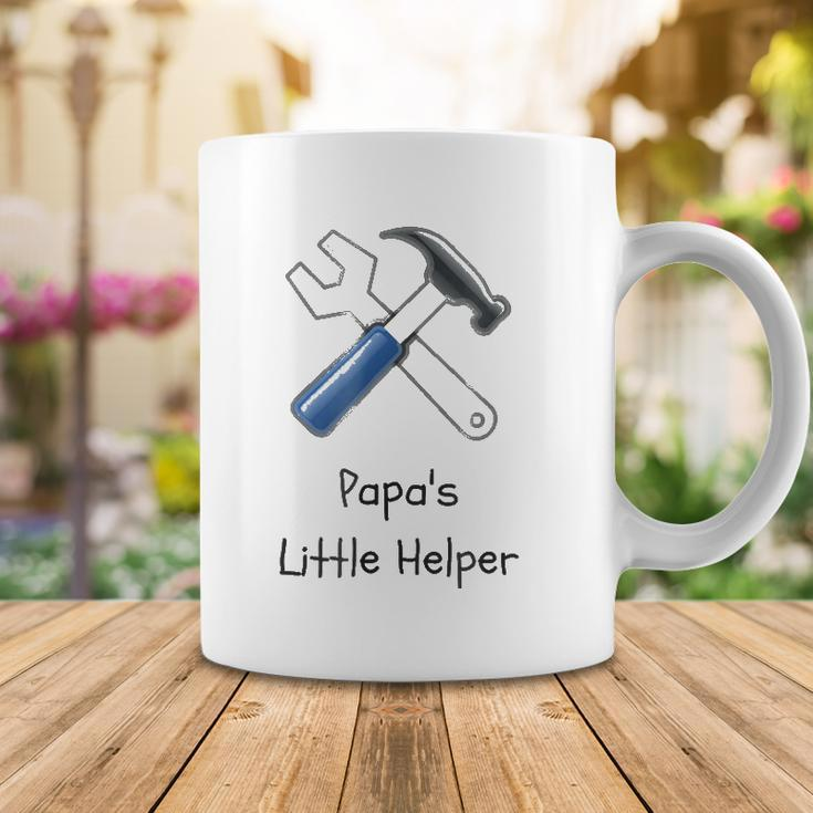 Papas Little Helper Handy Tools Kids Coffee Mug Unique Gifts