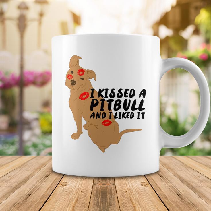 Pitbull Funny Kissed A Pitbull I Liked 795 Shirt Coffee Mug Funny Gifts