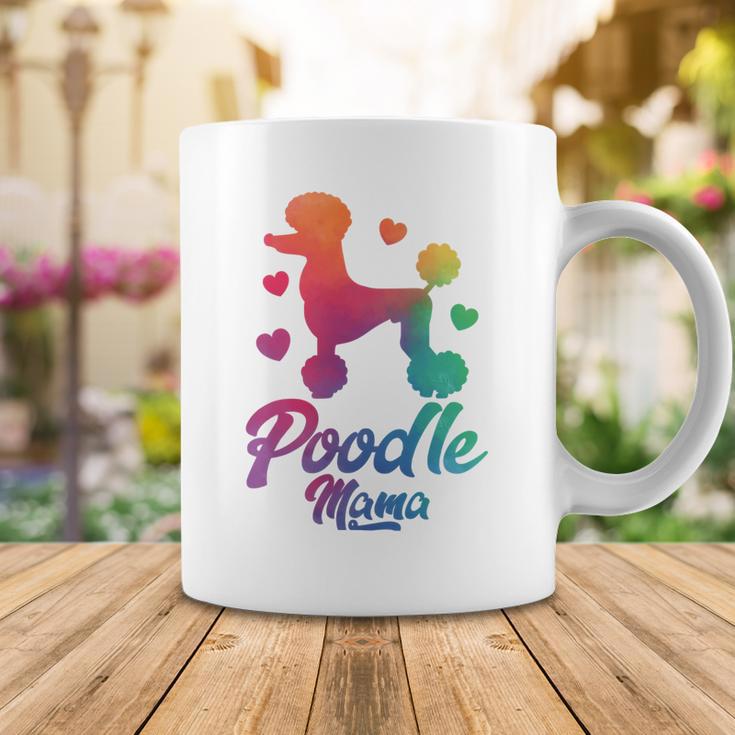 Poodle Mama Colorful Poodle Dog Mom Coffee Mug Funny Gifts