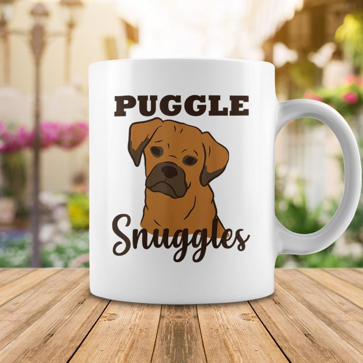 Puggle Dog Snuggles Funny Cute Pug Beagle Mom Dad Coffee Mug Funny Gifts