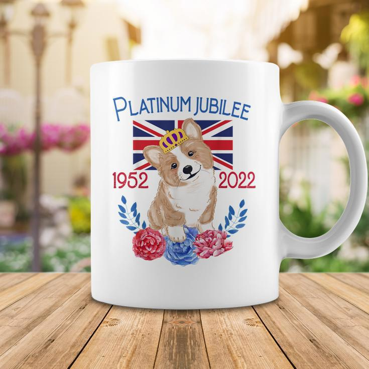 Queens Platinum Jubilee 2022 British Monarch Queen Corgi Coffee Mug Unique Gifts