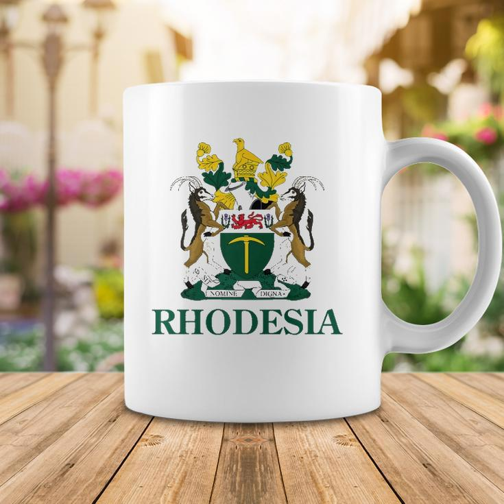 Rhodesia Coat Of Arms Zimbabwe Funny South Africa Pride Gift Coffee Mug Unique Gifts