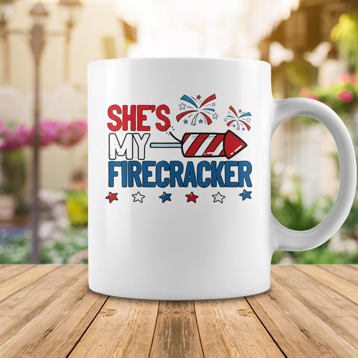 Shes My Firecracker 4Th July Matching Couples His And Hers Coffee Mug Funny Gifts