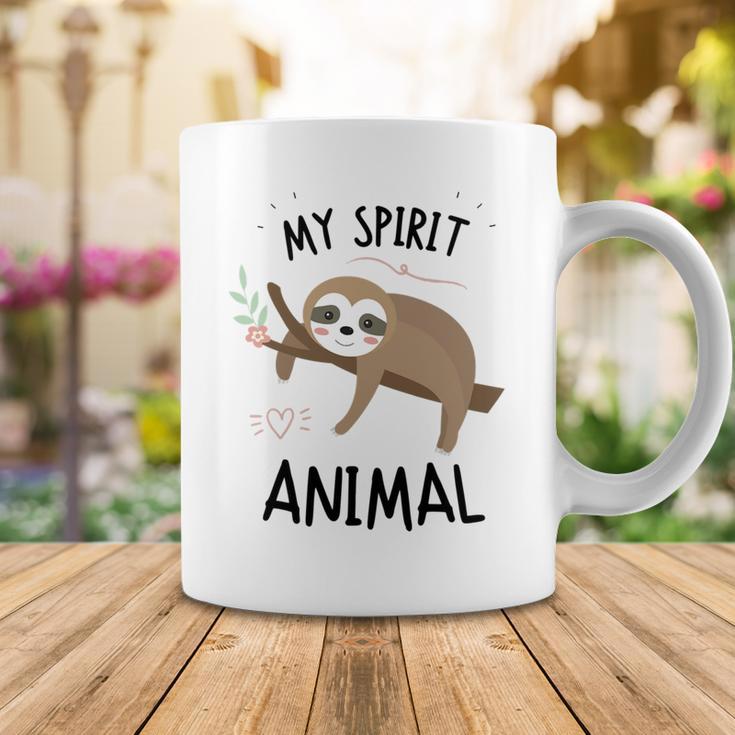 Sloth My Spirit Animal Nap Sloth Lazy 843 Shirt Coffee Mug Funny Gifts