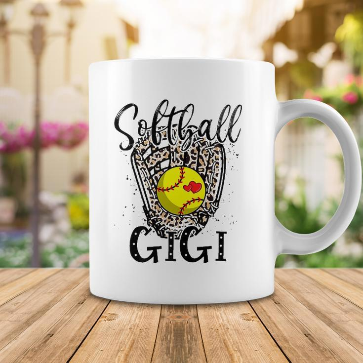 Softball Gigi Leopard Game Day Softball Lover Grandma Coffee Mug Unique Gifts