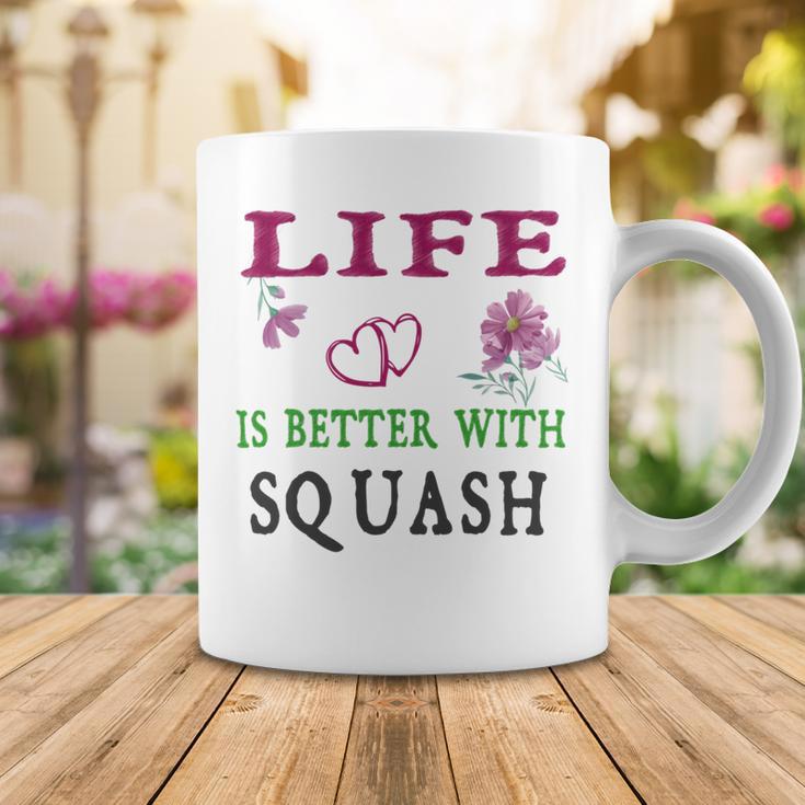 Squash Sport Lover Life Is Better With Squash Coffee Mug Funny Gifts