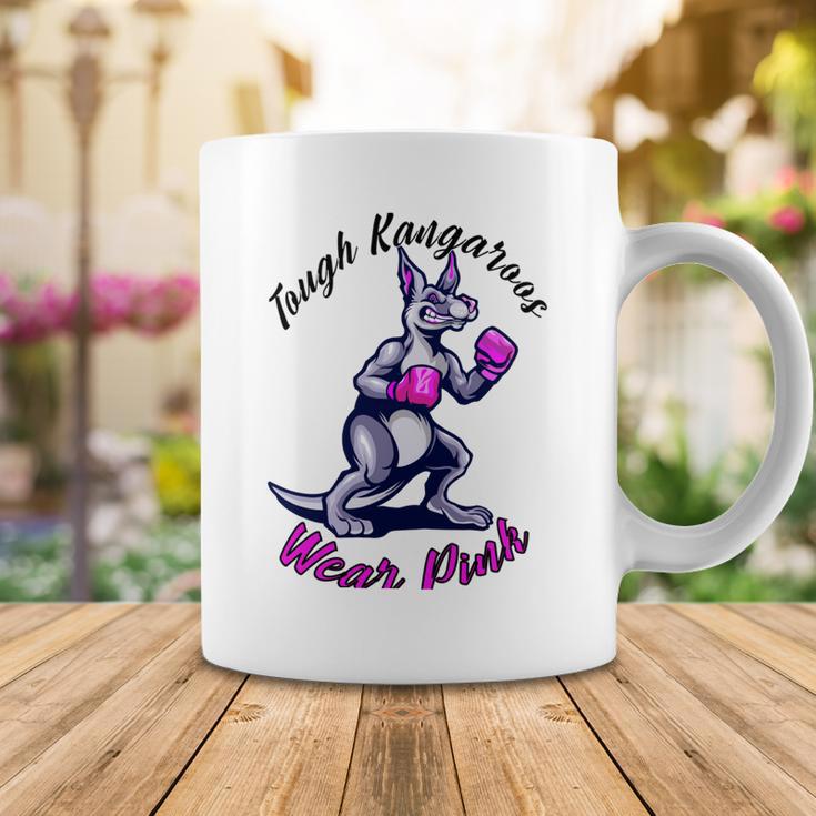 Tough Kangaroos Wear Pink In Support Of Breast Cancer Awareness Coffee Mug Funny Gifts