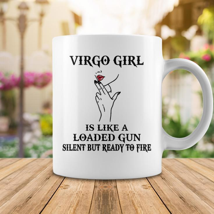 Virgo Girl Gift Virgo Girl Is Like A Loaded Gun Coffee Mug Funny Gifts