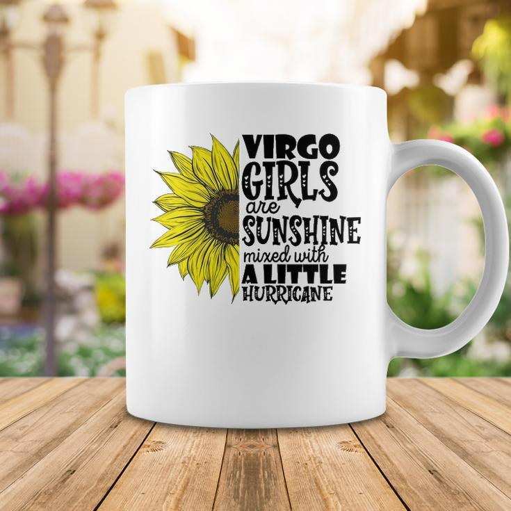 Virgo Girls Are Sunshine Mixed With A Little Hurricane V2 Coffee Mug Funny Gifts