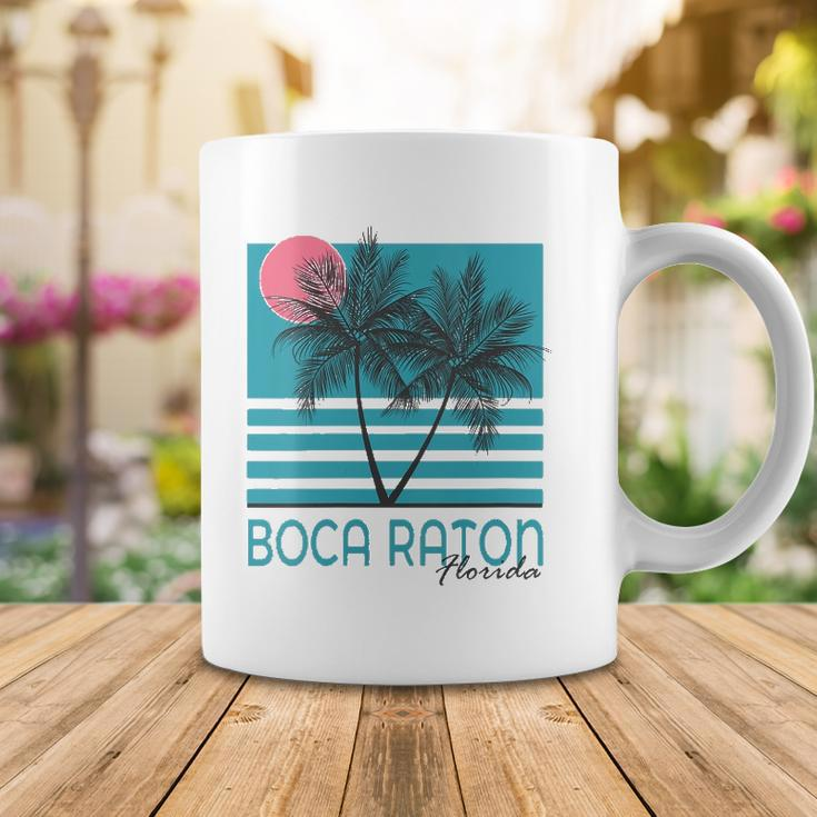 Womens Boca Raton Florida Souvenirs Fl Palm Tree Vintage Coffee Mug Unique Gifts