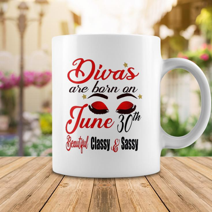 Womens Divas Are Born On June 30Th Cancer Girl Astrology June Queen V Neck Coffee Mug Unique Gifts