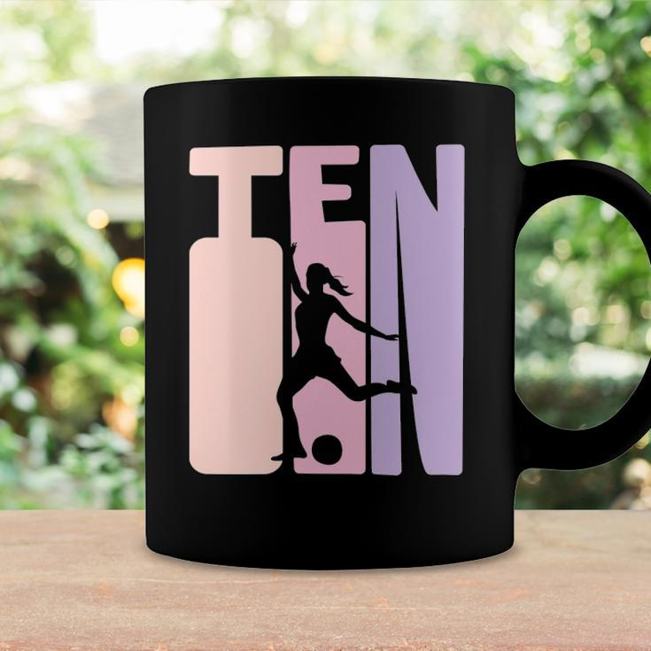 10 Years Soccer Girls Gift 10Th Birthday Football Player Coffee Mug Gifts ideas