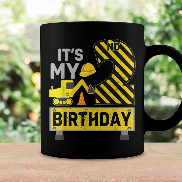 2 Years Old Boy Its My 2Nd Birthday Construction Digger Coffee Mug Gifts ideas