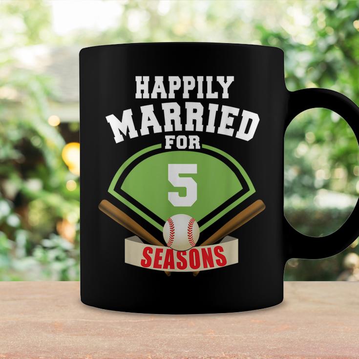 5Th Wedding Anniversary  Baseball Couple  Coffee Mug