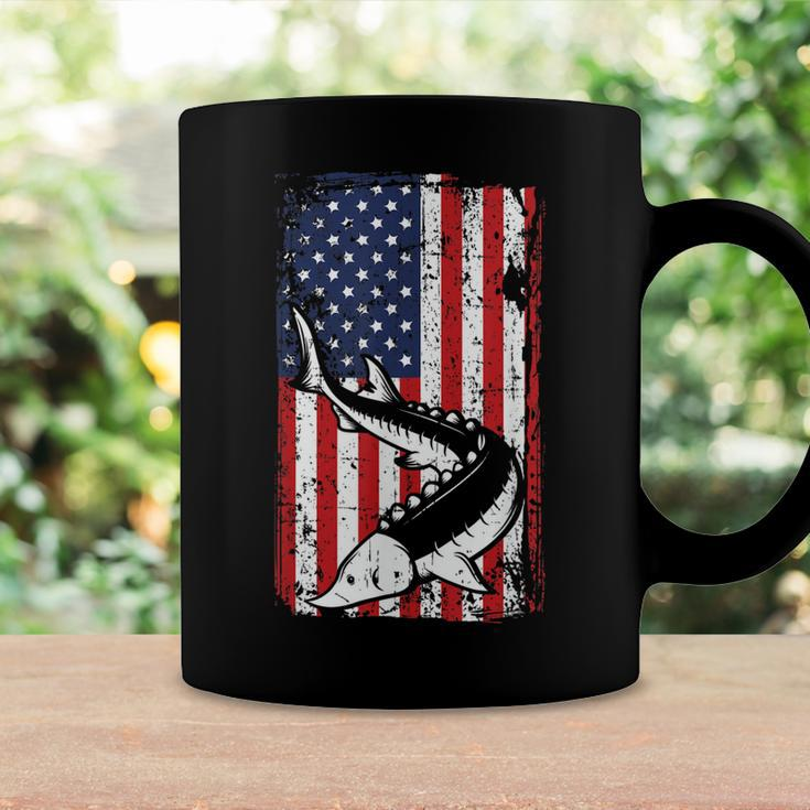 4Th Of July American Flag Sturgeon Fishing Dad Grandpa Gifts Coffee Mug Gifts ideas