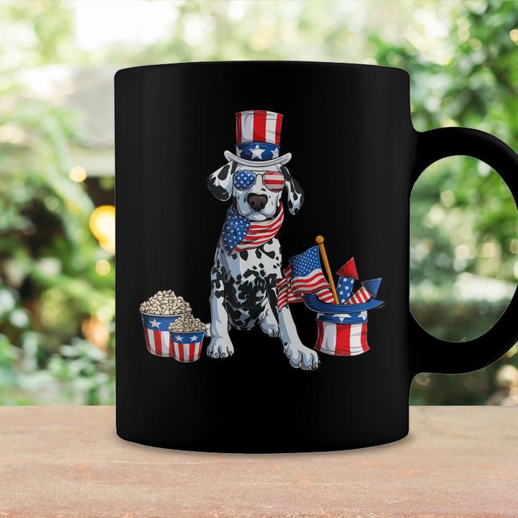 4Th Of July Dalmatian Dad American Sunglasses Dog Puppy Usa Coffee Mug Gifts ideas