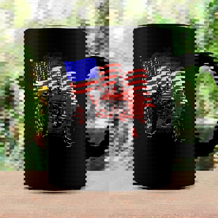 4Th Of July Gift Patriotic Farmer Us Flag Tractor Farmer Coffee Mug Gifts ideas