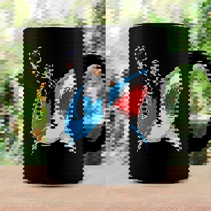 Abraham Lincoln Riding A Shark 4Th Of July Coffee Mug Gifts ideas