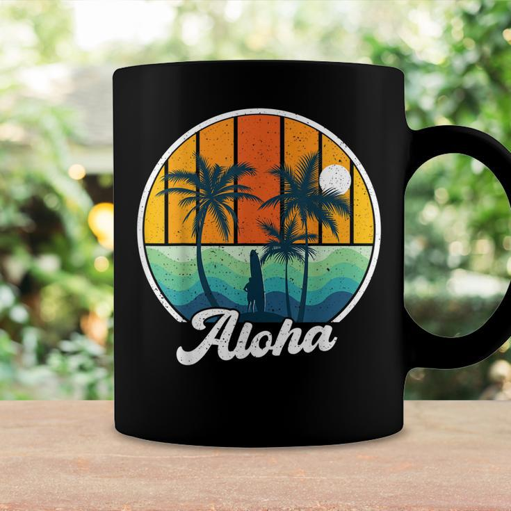 Aloha Hawaii Hawaiian For Boys Girls Palm Tree Surf Coffee Mug Gifts ideas