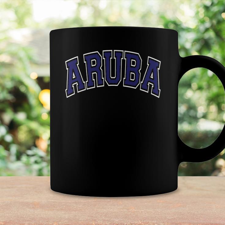 Aruba Varsity Style Navy Blue Text Coffee Mug Gifts ideas