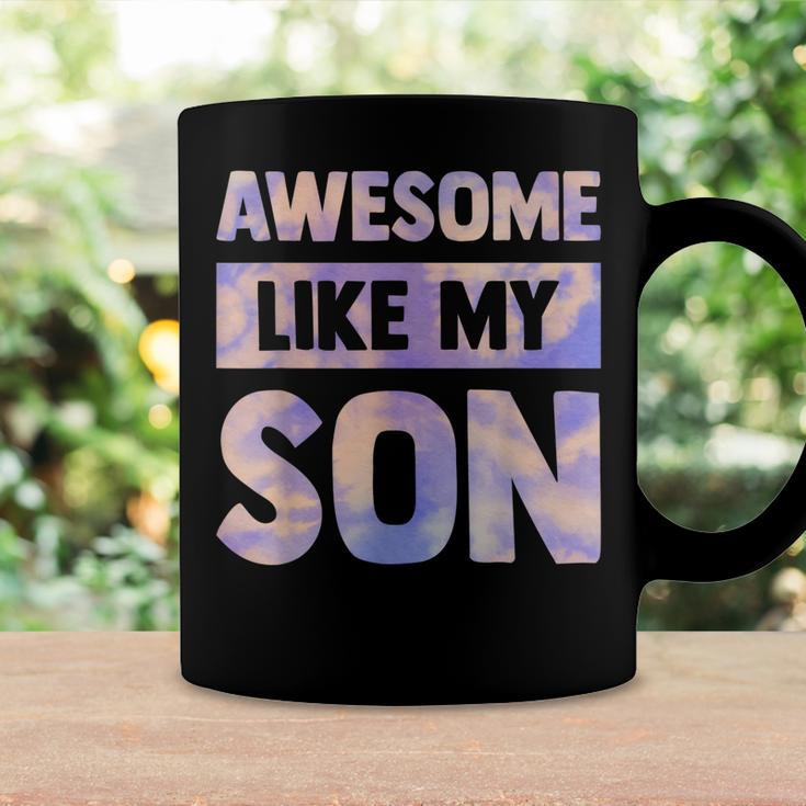 Awesome Like My Son Matching Fathers Day Family Kid Tie Dye Coffee Mug Gifts ideas
