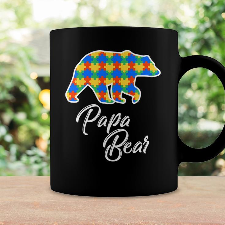 Bear Autism Puzzle Awareness Papa Bear Gifts Coffee Mug Gifts ideas