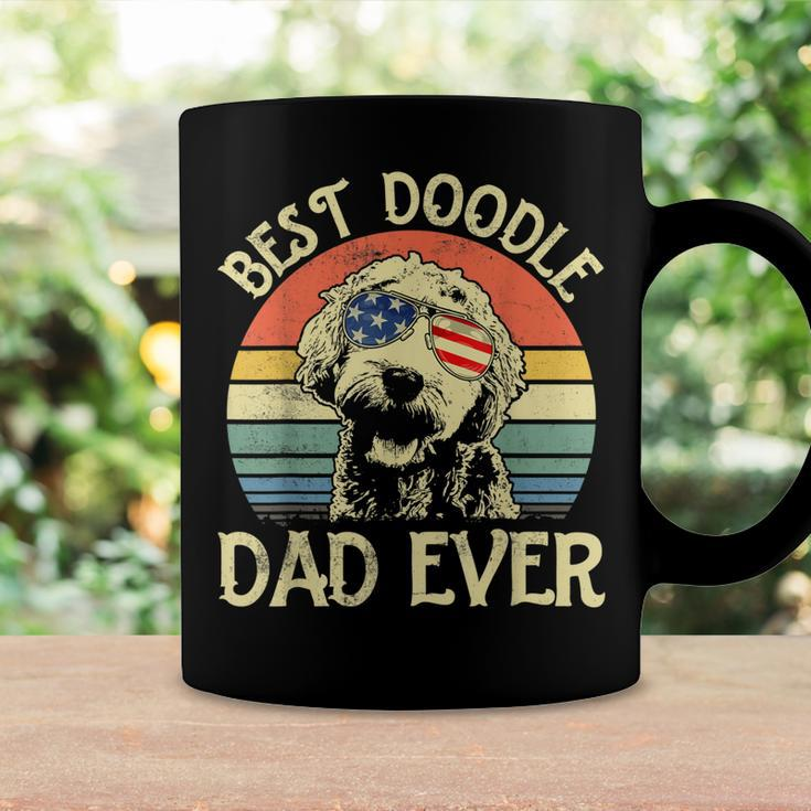 Best Doodle Dad Ever Goldendoodle American Flag 4Th Of July Coffee Mug Gifts ideas