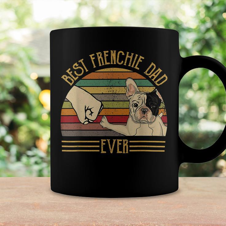 Best Frenchie Dad Ever Retro Vintage Sunset Coffee Mug Gifts ideas