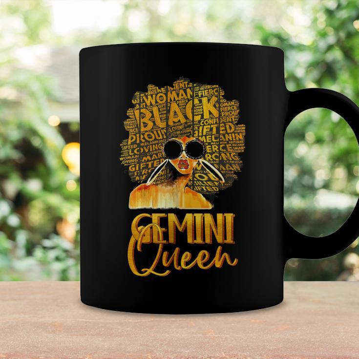 Black Women Afro Hair Art Gemini Queen Gemini Birthday Coffee Mug Gifts ideas