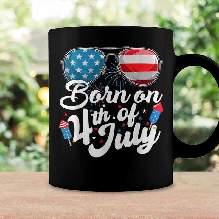 Born On 4Th Of July Birthday Sunglasses Fireworks Patriotic Coffee Mug Gifts ideas