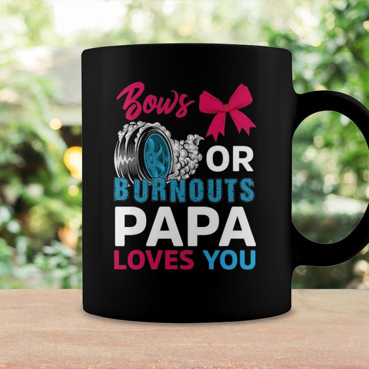 Burnouts Or Bows Papa Loves You Gender Reveal Party Baby Coffee Mug Gifts ideas