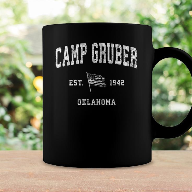 Camp Gruber Oklahoma Ok Vintage Us Flag Sports Tee Coffee Mug Gifts ideas