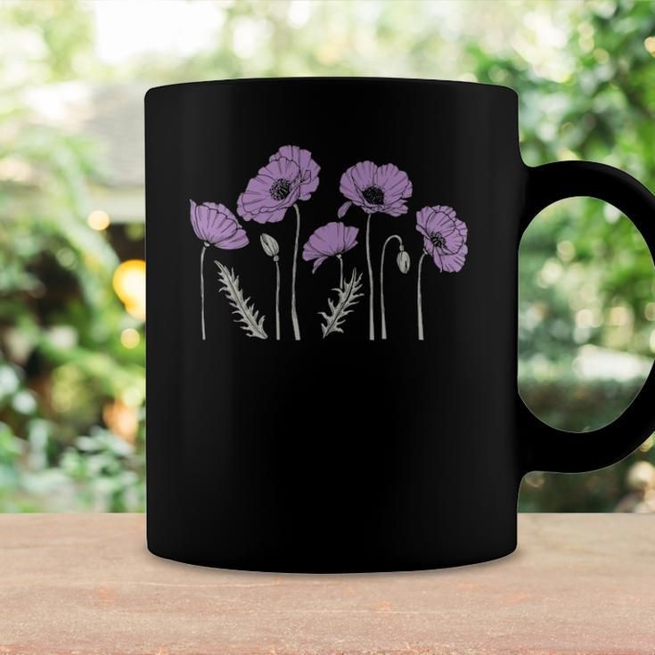 Casual Purple Poppy Flowers Graphic For Women Coffee Mug Gifts ideas
