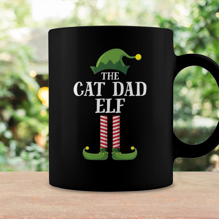 Cat Dad Elf Matching Family Group Christmas Party Pajama Coffee Mug Gifts ideas
