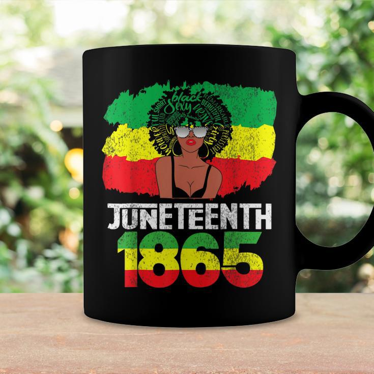 Celebrate Juneteenth Messy Bun Black Women 1865 Coffee Mug Gifts ideas