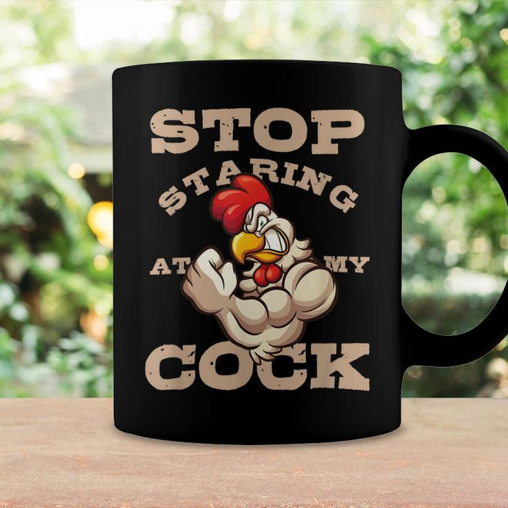 Chicken Chicken Chef Culinarian Cook Chicken Puns Stop Staring At My Cock Coffee Mug Gifts ideas