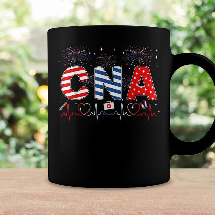 Cna 4Th Of July American Flag Patriotic Usa Stethoscope Coffee Mug Gifts ideas