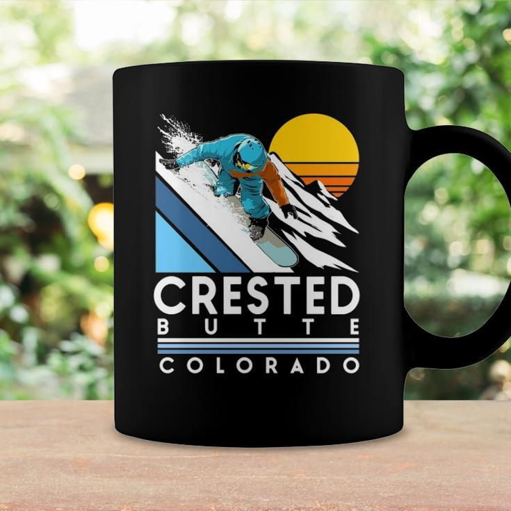 Crested Butte Colorado Retro Snowboard Coffee Mug Gifts ideas